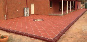 Stencil Pattern Concrete After