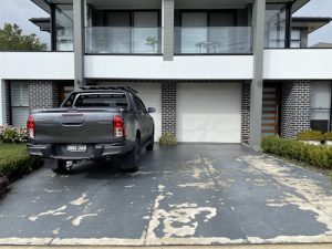 before concrete driveway resurfacing in ryde