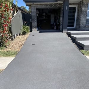 After resurfaced driveway in Denham Court sydney