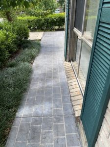before concrete spraying services for paths