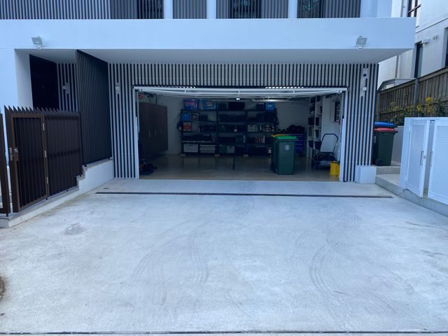 Worn concrete surface in Mosman, Lower North Shore, before spray-on resurfacing by Royal Concrete Resurfacing