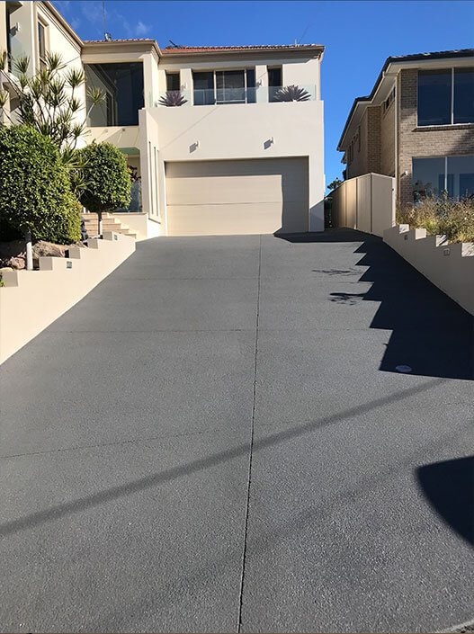 Concrete surface in Sydney after spray-on resurfacing, with a textured non-slip finish