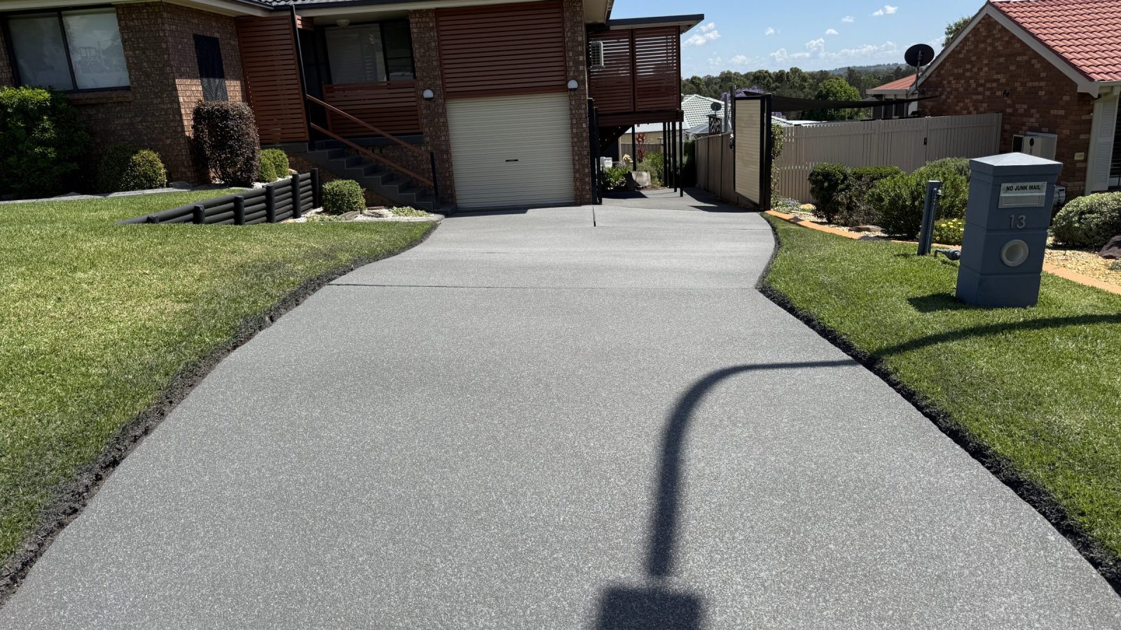 Concrete surface in Sydney after spray-on resurfacing, with a textured non-slip finish