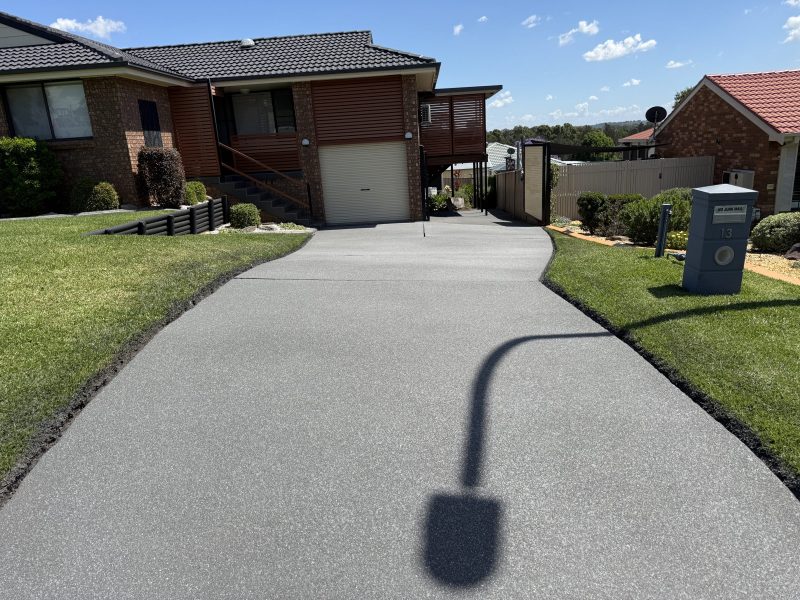 Concrete surface in Sydney after spray-on resurfacing, with a textured non-slip finish